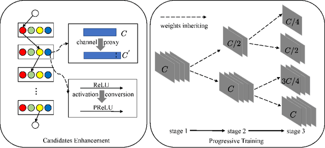 Figure 1 for Improving Ranking Correlation of Supernet with Candidates Enhancement and Progressive Training