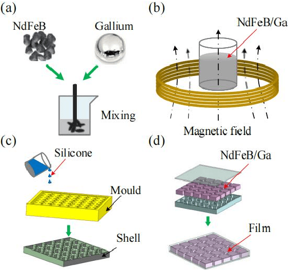 Figure 3 for Shape Programmable Magnetic Pixel Soft Robot