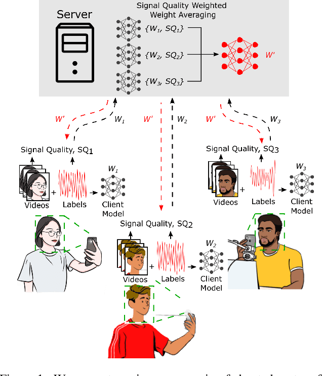 Figure 1 for Federated Remote Physiological Measurement with Imperfect Data