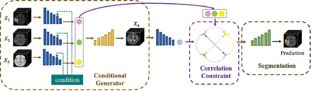 Figure 1 for Conditional generator and multi-sourcecorrelation guided brain tumor segmentation with missing MR modalities