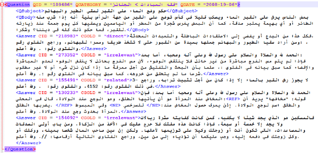 Figure 3 for SemEval-2015 Task 3: Answer Selection in Community Question Answering