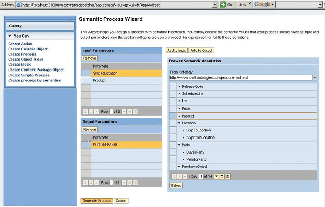 Figure 3 for A Mixed Initiative Semantic Web Framework for Process Composition