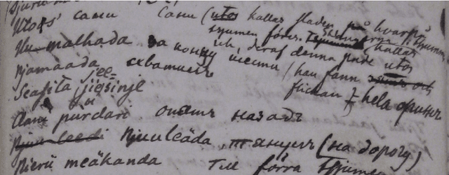 Figure 1 for Processing M.A. Castrén's Materials: Multilingual Typed and Handwritten Manuscripts