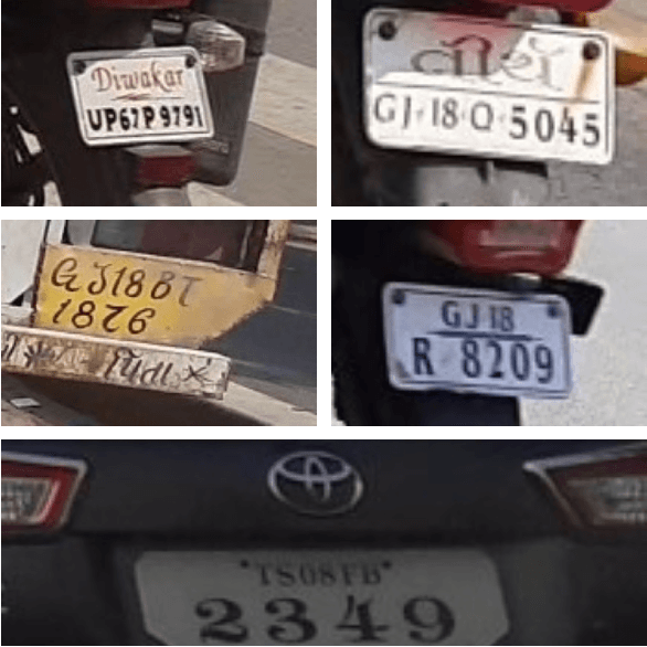 Figure 4 for Indian Licence Plate Dataset in the wild