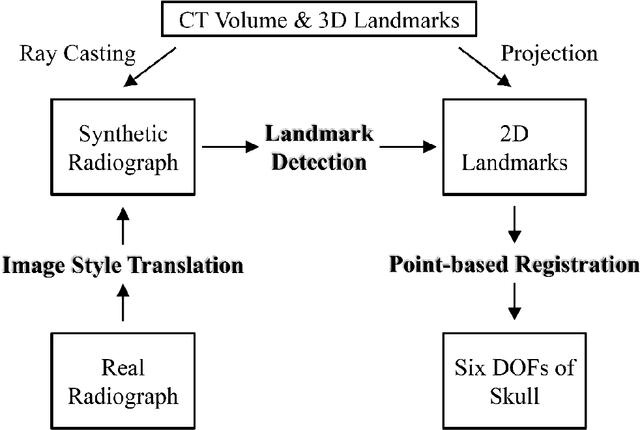 Figure 3 for Transfer Learning from an Artificial Radiograph-landmark Dataset for Registration of the Anatomic Skull Model to Dual Fluoroscopic X-ray Images