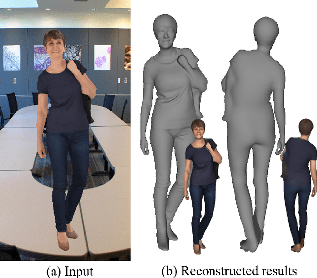 Figure 1 for Monocular Human Digitization via Implicit Re-projection Networks