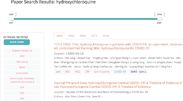Figure 3 for CovidExplorer: A Multi-faceted AI-based Search and Visualization Engine for COVID-19 Information