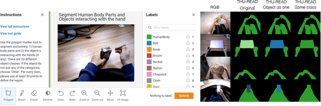 Figure 1 for Real Time Egocentric Object Segmentation: THU-READ Labeling and Benchmarking Results