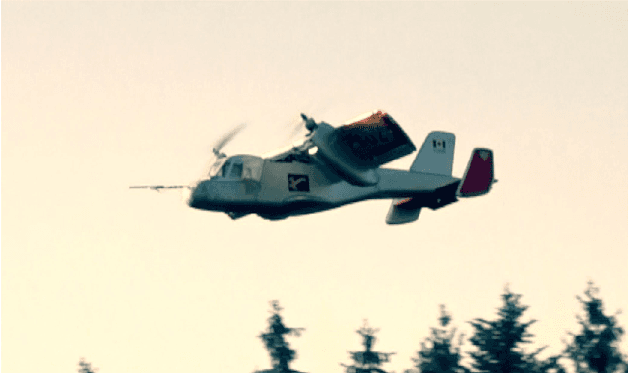 Figure 1 for Attitude- and Cruise Control of a VTOL Tiltwing UAV