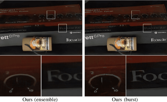 Figure 4 for Burst Photography for Learning to Enhance Extremely Dark Images