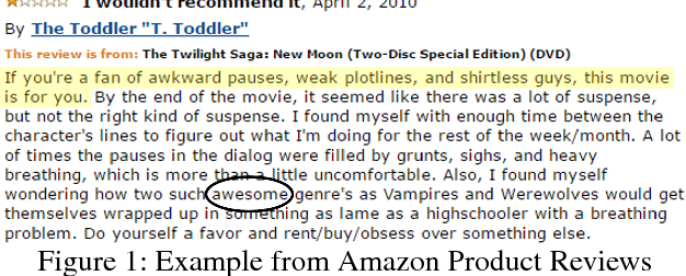 Figure 2 for #SarcasmDetection is soooo general! Towards a Domain-Independent Approach for Detecting Sarcasm