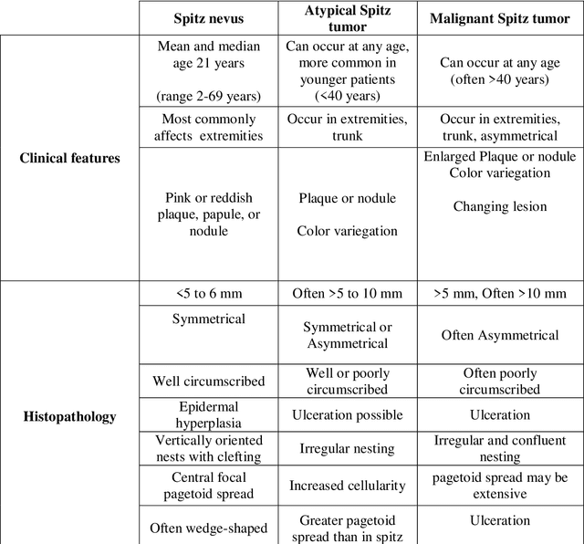 Figure 2 for Computer Aided Diagnosis for Spitzoid lesions classification using Artificial Intelligence techniques
