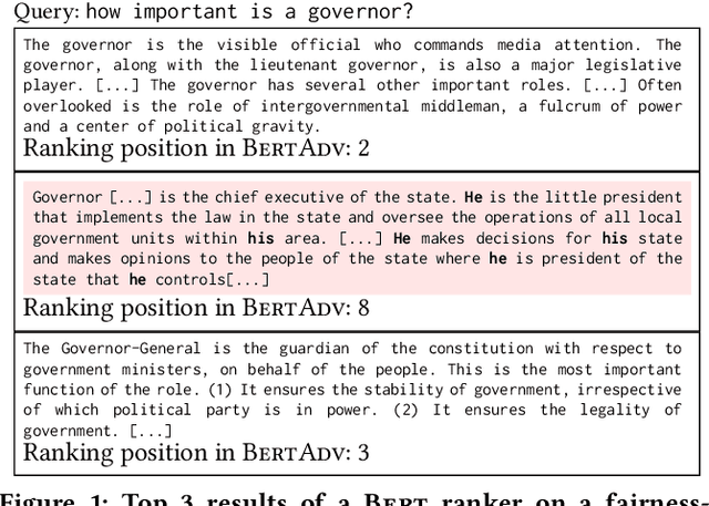 Figure 1 for Societal Biases in Retrieved Contents: Measurement Framework and Adversarial Mitigation for BERT Rankers