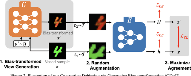 Figure 3 for Fighting Fire with Fire: Contrastive Debiasing without Bias-free Data via Generative Bias-transformation