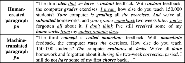 Figure 1 for Detecting Machine-Translated Paragraphs by Matching Similar Words