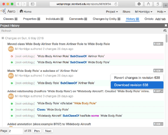 Figure 3 for WebProtégé: A Cloud-Based Ontology Editor
