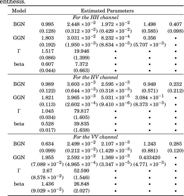 Figure 3 for The Gamma Generalized Normal Distribution: A Descriptor of SAR Imagery