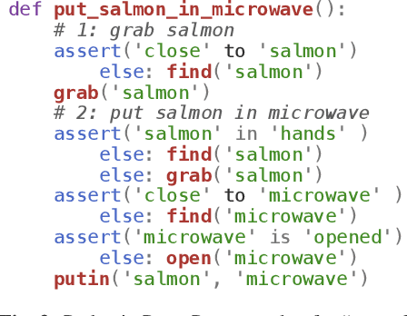 Figure 3 for ProgPrompt: Generating Situated Robot Task Plans using Large Language Models