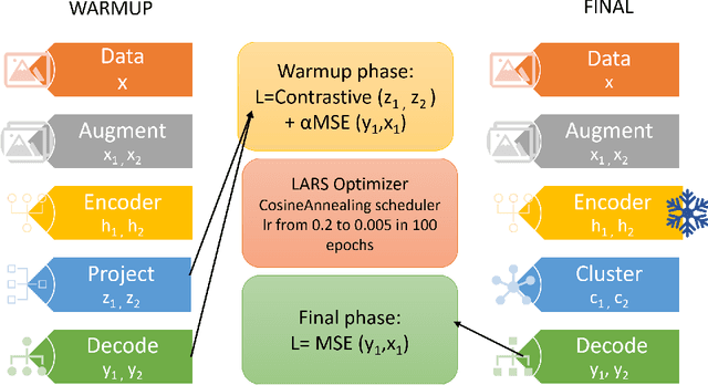 Figure 1 for Contrastive learning for unsupervised medical image clustering and reconstruction