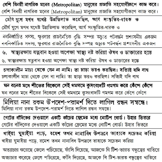 Figure 4 for A BLSTM Network for Printed Bengali OCR System with High Accuracy