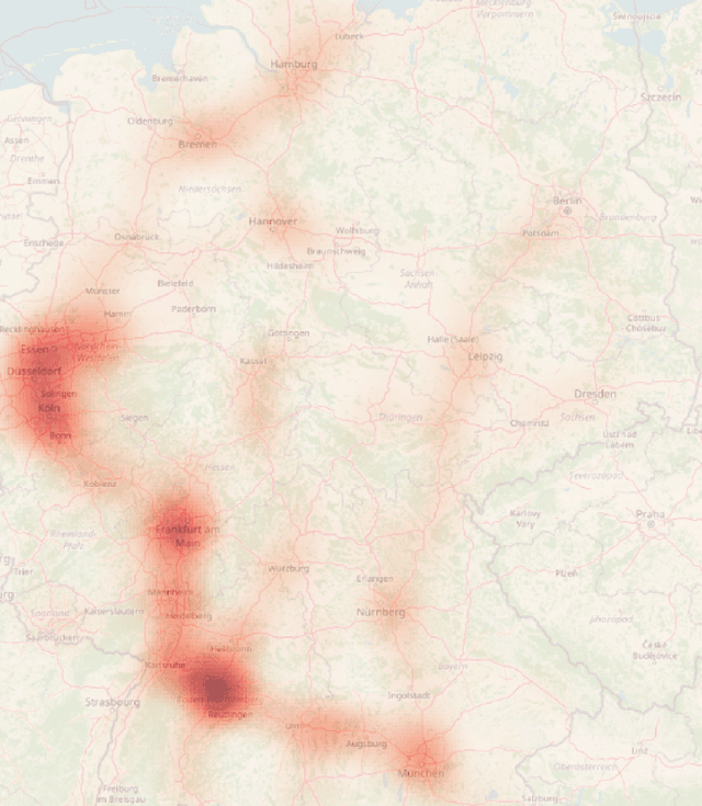 Figure 1 for The Atlas of Lane Changes: Investigating Location-dependent Lane Change Behaviors Using Measurement Data from a Customer Fleet