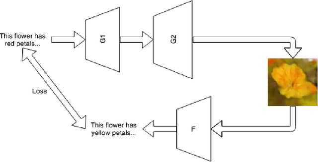 Figure 1 for Text-to-Image-to-Text Translation using Cycle Consistent Adversarial Networks