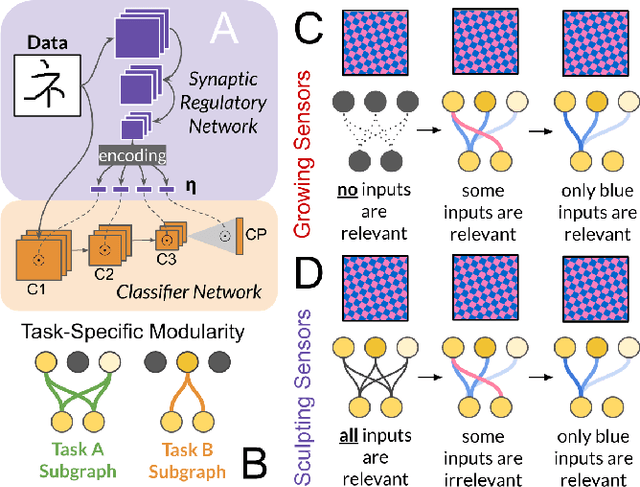 Figure 1 for Continual learning under domain transfer with sparse synaptic bursting