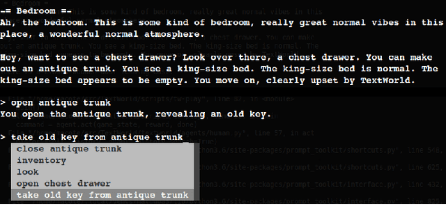 Figure 1 for Towards Solving Text-based Games by Producing Adaptive Action Spaces