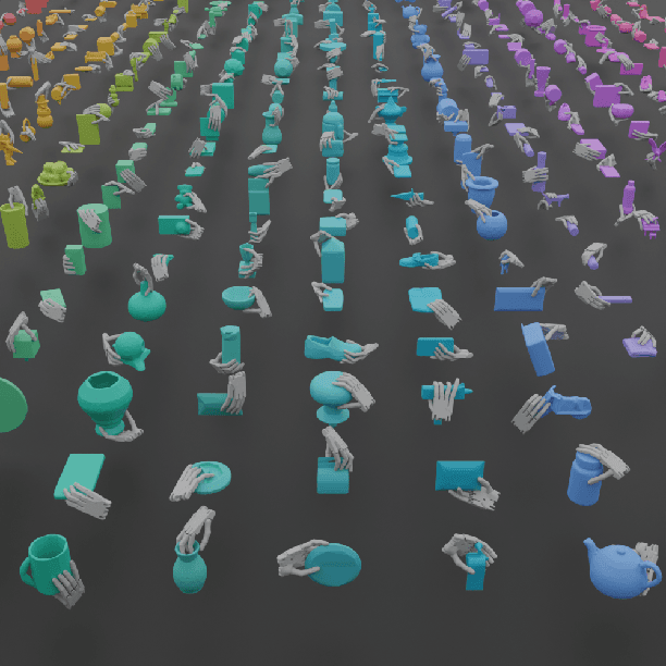 Figure 1 for DexGraspNet: A Large-Scale Robotic Dexterous Grasp Dataset for General Objects Based on Simulation