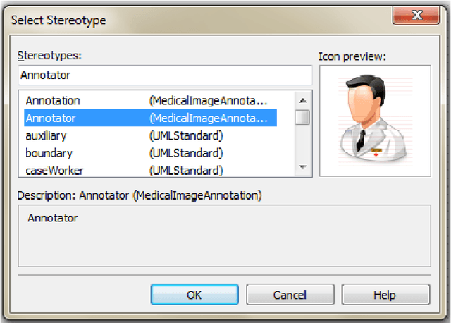 Figure 3 for Extending UML for Conceptual Modeling of Annotation of Medical Images