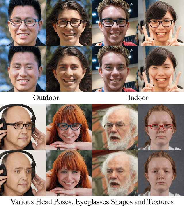 Figure 1 for Portrait Eyeglasses and Shadow Removal by Leveraging 3D Synthetic Data