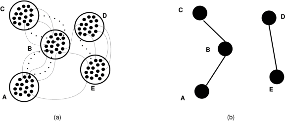 Figure 1 for Revealing Structure in Large Graphs: Szemerédi's Regularity Lemma and its Use in Pattern Recognition