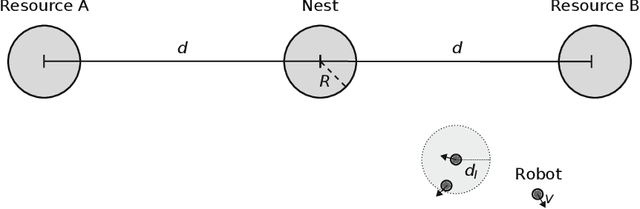 Figure 1 for Emergent naming of resources in a foraging robot swarm