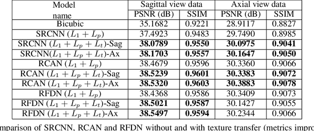 Figure 2 for Reference-based Texture transfer for Single Image Super-resolution of Magnetic Resonance images