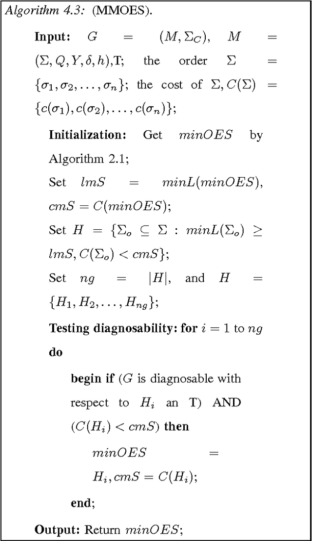 Figure 2 for The Minimal Cost Algorithm for Off-Line Diagnosability of Discrete Event Systems