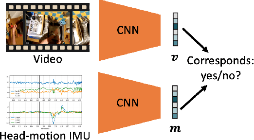 Figure 1 for How You Move Your Head Tells What You Do: Self-supervised Video Representation Learning with Egocentric Cameras and IMU Sensors