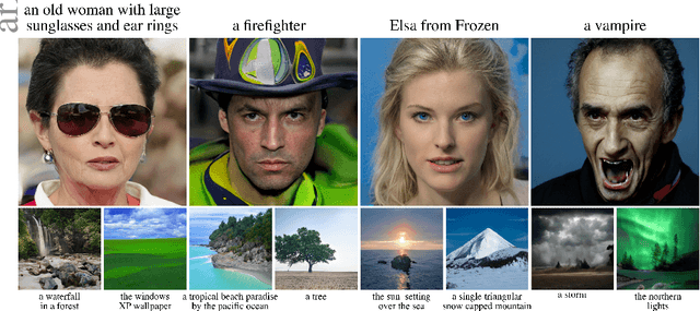 Figure 1 for clip2latent: Text driven sampling of a pre-trained StyleGAN using denoising diffusion and CLIP