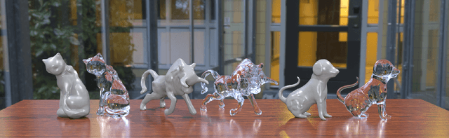 Figure 1 for A Hybrid Mesh-neural Representation for 3D Transparent Object Reconstruction