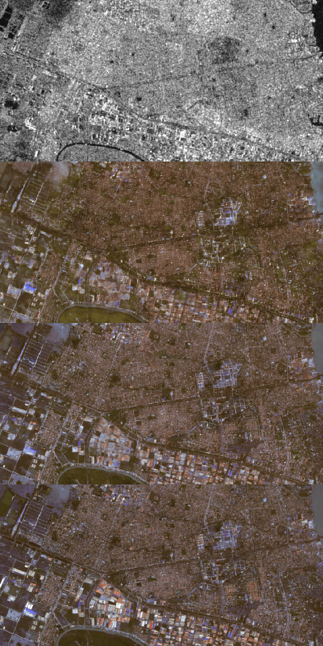 Figure 3 for SEN12MS-CR-TS: A Remote Sensing Data Set for Multi-modal Multi-temporal Cloud Removal