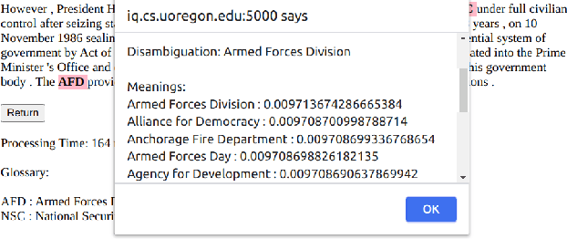 Figure 4 for MadDog: A Web-based System for Acronym Identification and Disambiguation