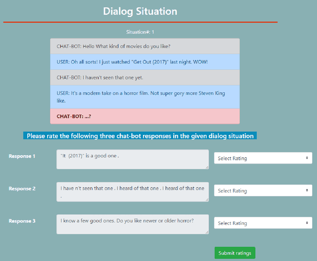 Figure 1 for INFACT: An Online Human Evaluation Framework for Conversational Recommendation