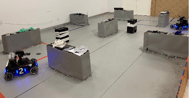 Figure 1 for Deep vs. Deep Bayesian: Reinforcement Learning on a Multi-Robot Competitive Experiment