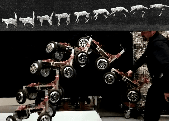Figure 1 for Comparing Feedback Linearization and Adaptive Backstepping Control for Airborne Orientation of Agile Ground Robots using Wheel Reaction Torque