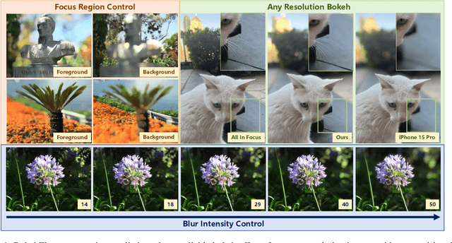 Figure 1 for BokehFlow: Depth-Free Controllable Bokeh Rendering via Flow Matching