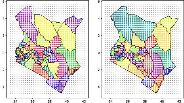 Figure 3 for Deep learning and MCMC with aggVAE for shifting administrative boundaries: mapping malaria prevalence in Kenya
