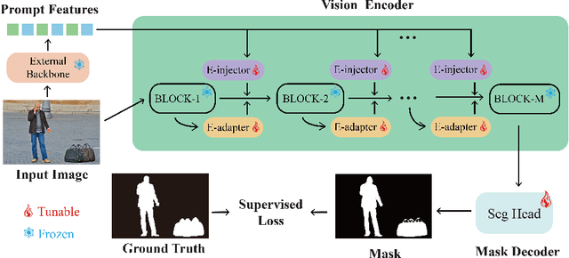 Figure 1 for External Prompt Features Enhanced Parameter-efficient Fine-tuning for Salient Object Detection