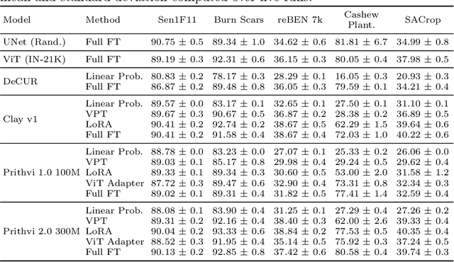 Figure 3 for Fine-tune Smarter, Not Harder: Parameter-Efficient Fine-Tuning for Geospatial Foundation Models