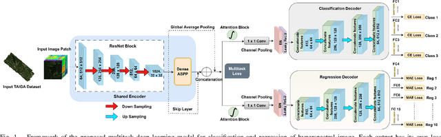 Figure 1 for A Multitask Deep Learning Model for Classification and Regression of Hyperspectral Images: Application to the large-scale dataset