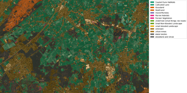 Figure 2 for Biological Valuation Map of Flanders: A Sentinel-2 Imagery Analysis