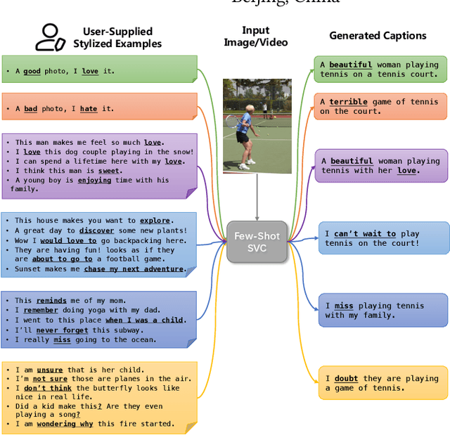 Figure 1 for Visual Captioning at Will: Describing Images and Videos Guided by a Few Stylized Sentences